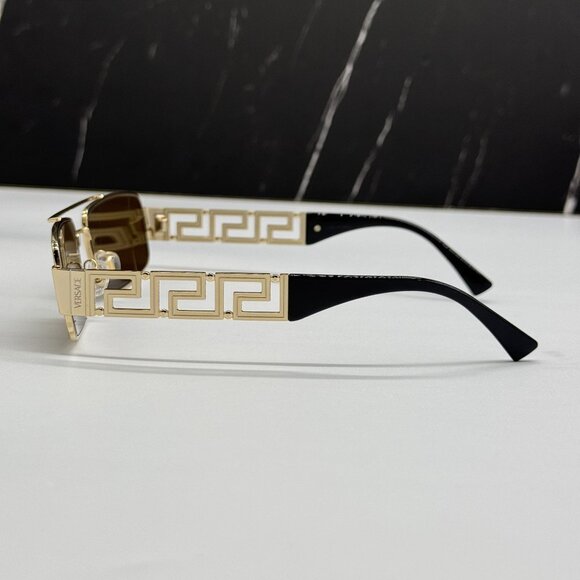 NEW VERSACE VE2257 1002/73 SUNGLASSES MOD 2257 GOLD UNISEX EYEWEAR VE2257 100273 main image 6
